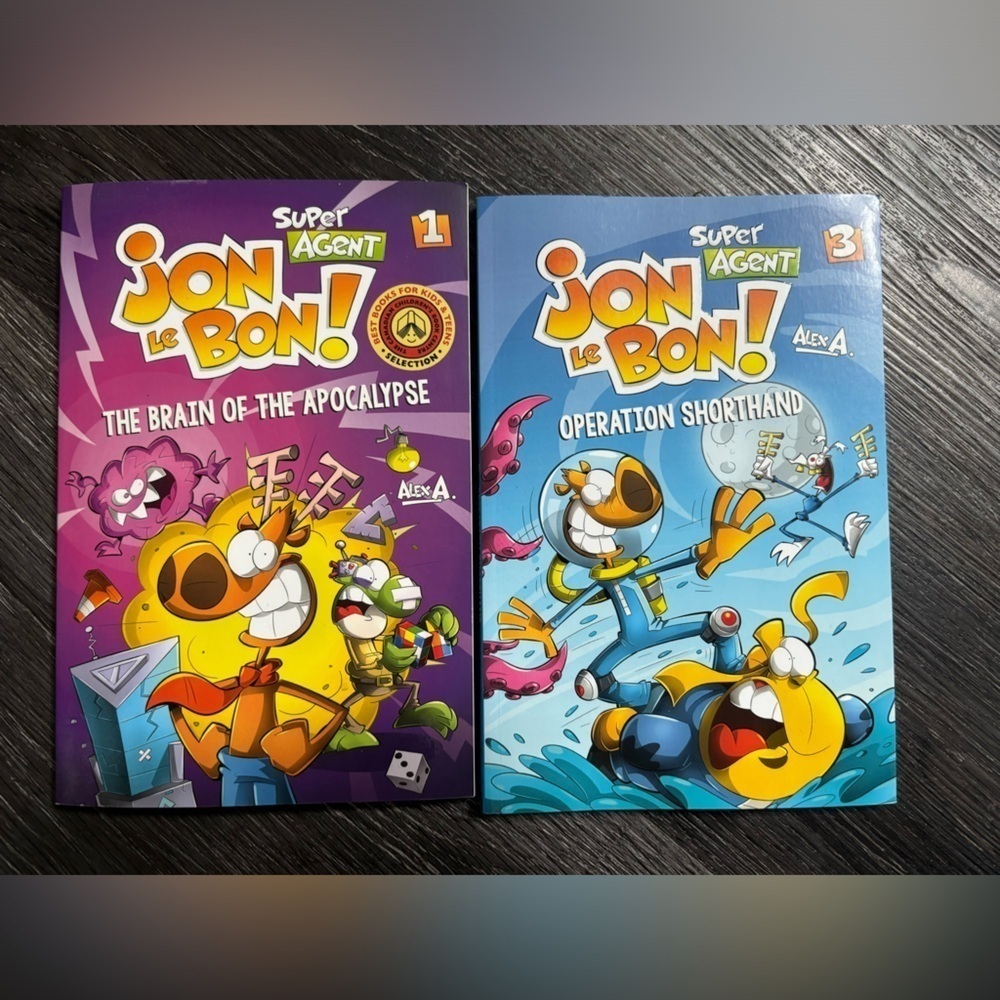 Kids Books Comic Style Jon le Bon Super Agent Series Softcover​​​​​​